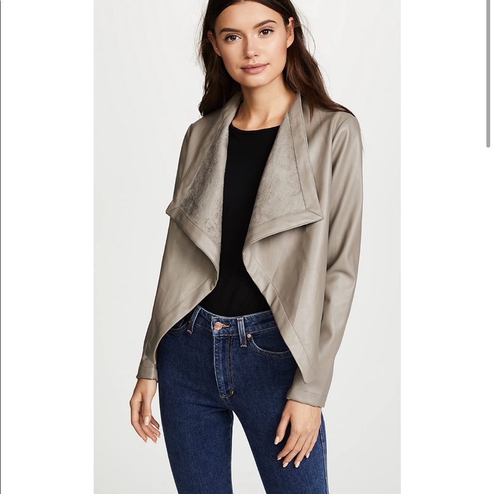 BB Dakota Pepping Vegan Leather Drapey Jacket